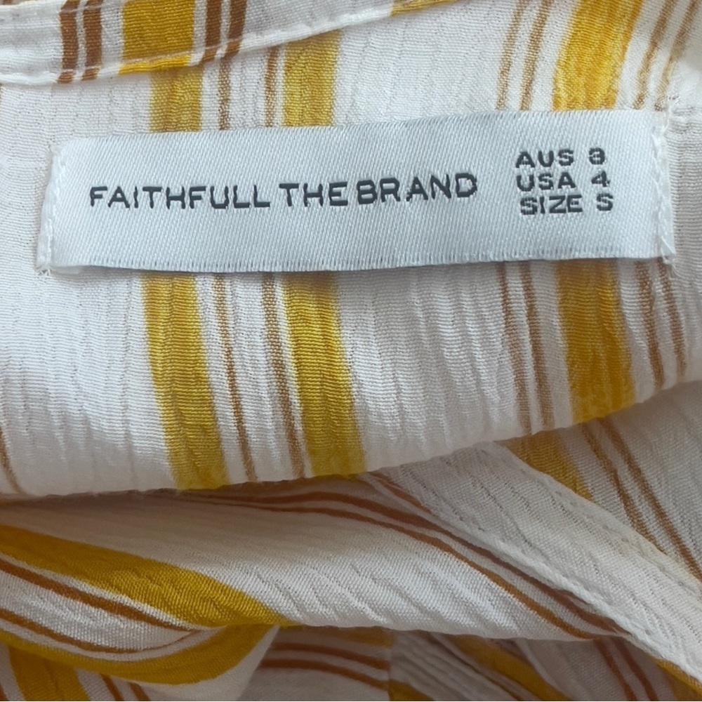 Faithfull the Brand LeGallion Azure Striped Tunic Dress 4 - Picture 6 of 11